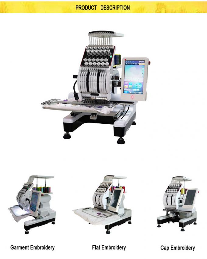 prix mélangé de broderie automatisé par machine de machine à coudre de broderie de chenille