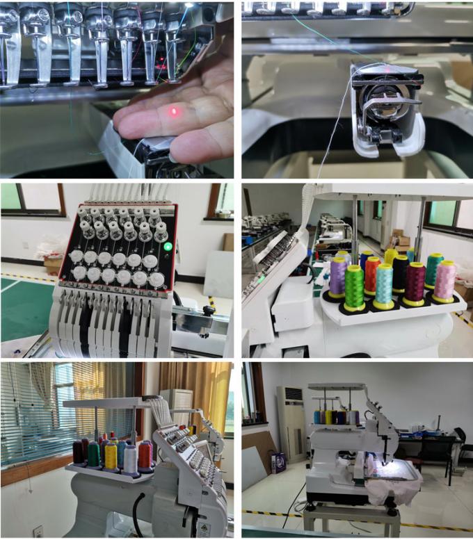 prix mélangé de broderie automatisé par machine de machine à coudre de broderie de chenille