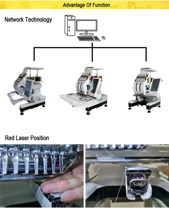 prix mélangé de broderie automatisé par machine de machine à coudre de broderie de chenille