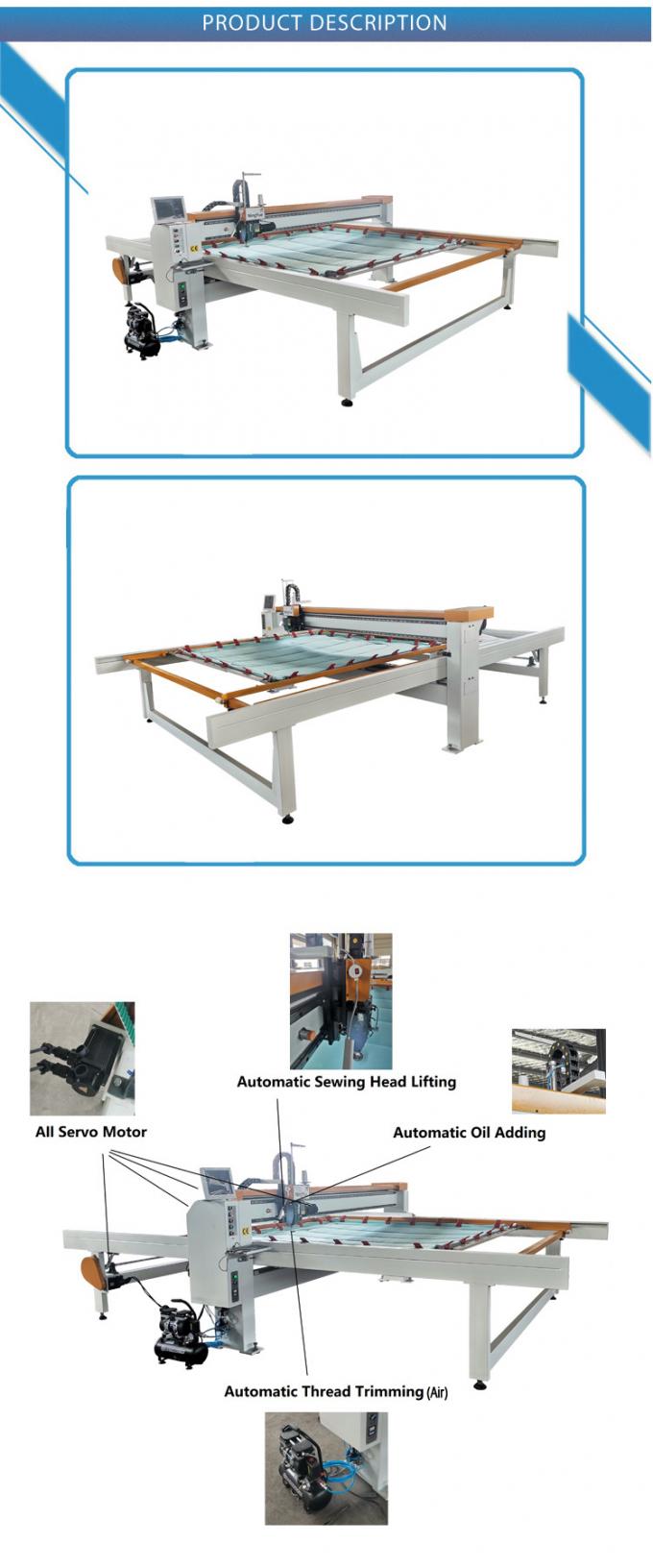 Machine piquante automatisée pour la machine simple de Quilter d'aiguille de TATAMI pleurant les machines à coudre de Willow Quilt Looms Long Arm