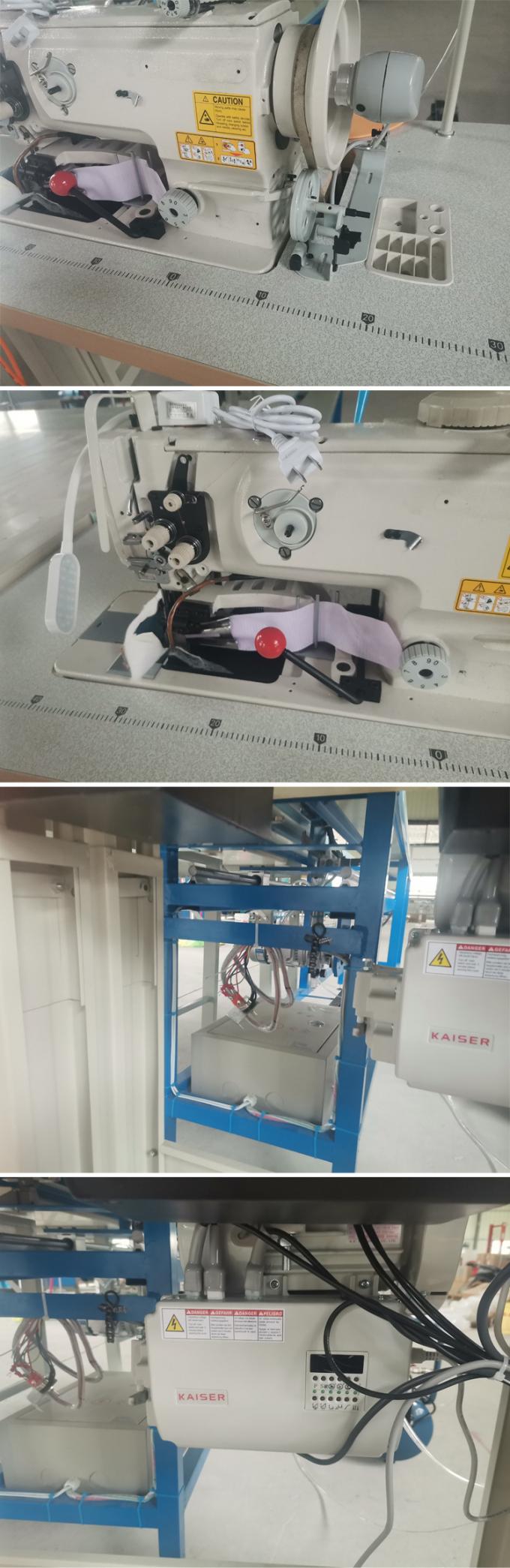 Ébarbage du bord encadrant de bande de production d'édredon cousant faisant la machine
