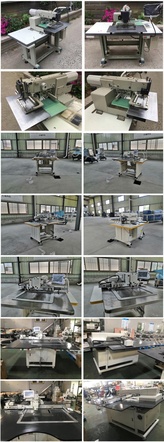 Machine à coudre changeante commandée par ordinateur automatique de modèle en cuir