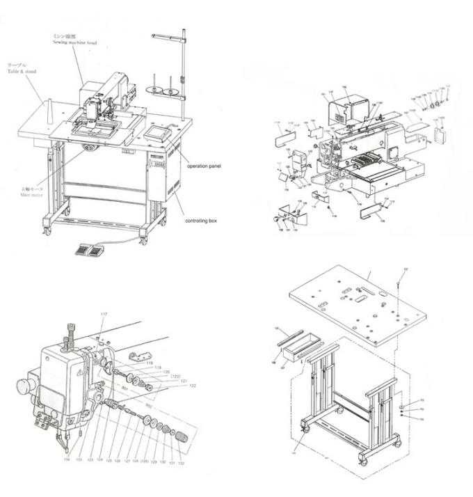 Machine à coudre de pli de pincement de draperie